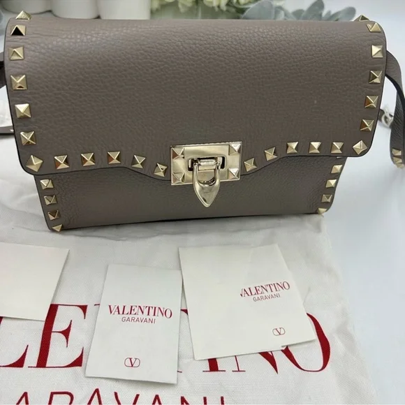 SOLD!!!! Women’s Valentino Garavani grey calf, skin leather shoulder bag - Picture 8 of 16